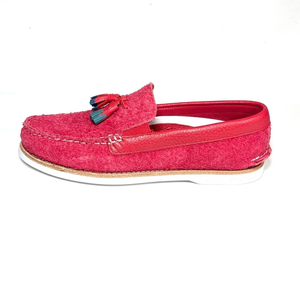 Sperry cloud Authentic‎ Original Men’s Tassel Loafers Red Suede Size 8 Rare